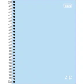 Caderno Universitário Cores 320 Folhas Azul Zip Tilibra