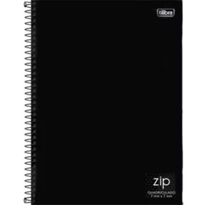 Caderno Univ Quadriculado 0,7cm Preto C/ 48 Fls Tilibra
