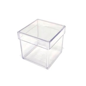 Caixa Acrilica 5x5cm Cristal C/ 10 Un