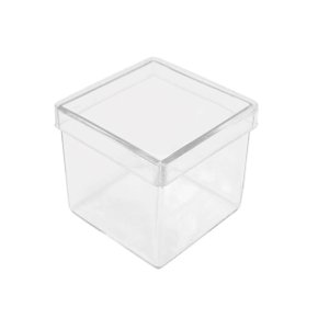 Caixa Acrilica 5x5cm Cristal C/ 10 Unidades Massari