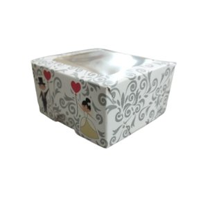 Caixa Bem Casado Noivinhos com Visor Unidade Artflex