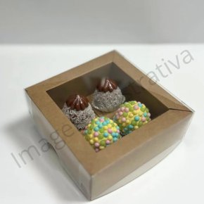 Caixa de Bombom Cores com 4 Berços RO Artesanato