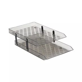 Caixa de Correspondência Acrílica Dupla Móvel Fume Waleu