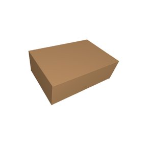 Caixa para 06 Doces Sem Visor Kraft Unidade Conceito