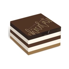 Caixa para Brigadeiro 06 Unidades "Eu Quero Chocolate" Cromus