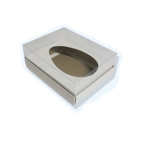 Caixa Para Ovo 100/150g C/Visor Branco Unidade ArtFlex