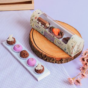 Caixa Para Ovo de Colher 03 Ovinhos e 5 Docinhos Spring Unidade Conceito