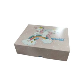 Caixa Para Presente Unicórnio P Cromus