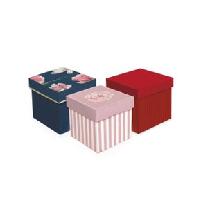 Caixa Presente Cubo Estampas Sortidas Unidade Cromus