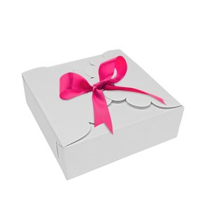 Caixa Rendada Para Doces e Presentes Branca Unidade Conceito