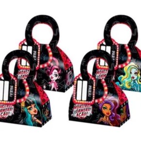Caixa Surpresa Aniversário Regina Monster High Bolsa com 8 Unidades