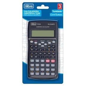 Calculadora Científica 240 Funções Preta TC08 Tilibra