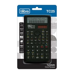 Calculadora Científica 240 Funções Preta TC25 Tilibra