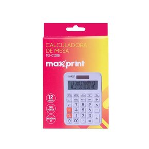 Calculadora de Mesa 12 Dígitos Cinza MX-C128B Max Print