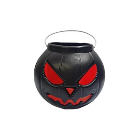 Caldeirão Abobora Gigante Preto Halloween BR Decor