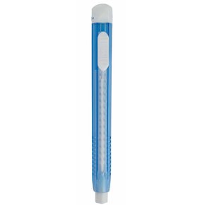 Caneta Borracha Triangular Grip + Refil Push Azul Tris
