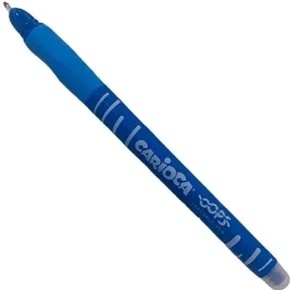 Caneta Esferográfica 0.7mm Apagável Azul Carioca Oops