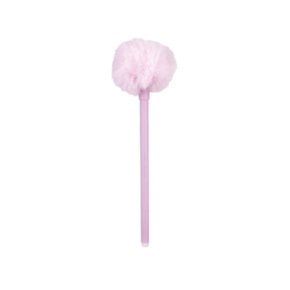 Caneta Gel Apagável Fluffly C/ Pompom Rosa BRW