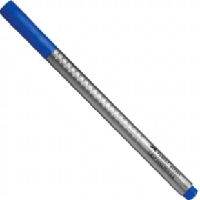 Caneta Grip Ponta Fina Azul Royal Faber Castell