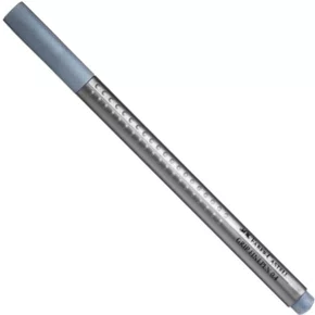 Caneta Grip Ponta Fina Cinza Faber Castell