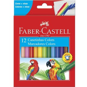 Caneta Hidrocor 12 Cores Faber-Castell
