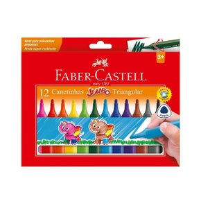 Caneta Hidrocor Jumbo 12 Cores Faber-Castell