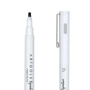 Caneta Nankin Artools Chanfrada Preta Tris