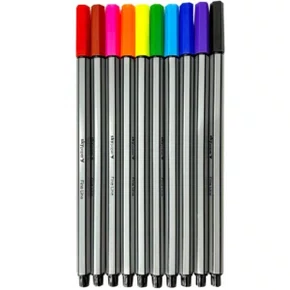 Caneta Ponta Porosa Fine Line 0,4mm com 10 Cores Skypaper