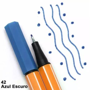 Caneta Stabilo Point 88 Azul Escuro