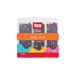 Caneta Superfina 0.4mm 19 Cores Study Verão Vibes Tris