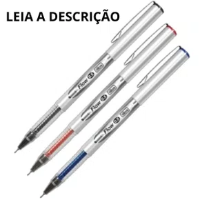 Caneta Tilibra Flow Gel Azul/Preta/Vermelha 0,5mm