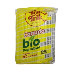 Canudo Milk Shake Preto C/ 250un Trik Trik