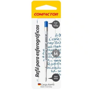 Carga Caneta Ponta M Azul Ref 1005 Compactor