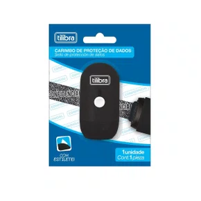 Carimbo de Proteção de Dados Preto com Estilete  Tilibra
