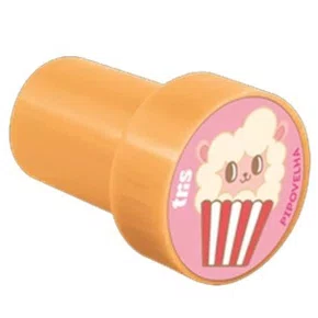 Carimbo Divertidos Amarelo Pipovelha Animalucos Tris