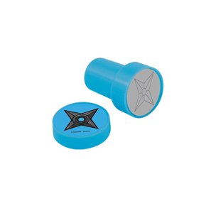 Carimbo Divertidos Azul Shuriken Naruto Shippuden Tris
