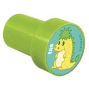 Carimbo Divertidos Verde Dragaxi Animalucos Tris