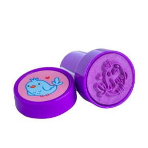 Carimbo Fun Roxo Pássaro Garden Tilibra