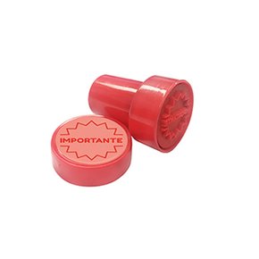 Carimbo Fun Vermelho Importante Pedagógicos Tilibra