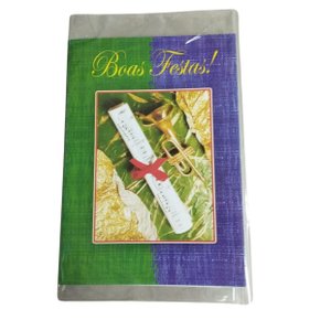 Cartão Natal Natal Pop 31 JI Cart - Trombeta e Partitura Musical