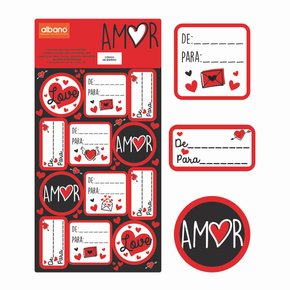 Cartela De Etiqueta História De Amor 24 Un Albano