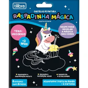 Cartelas De Raspadinhas Mágica Unicórnio 6un Tilibra