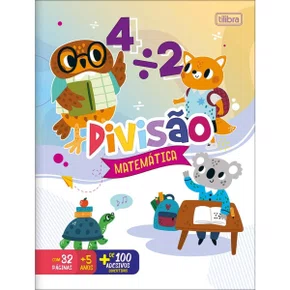 Cartilha De Matemática Divisão com 32 Folhas Tilibra