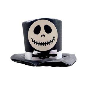 Cartola Preta Jack Skellington Esqueleto Halloween Badukale