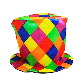 Cartola Xadrez Colorida 26cm Importadora