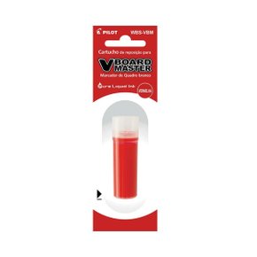 Cartucho Reposição Para Marcador de Quadro Branco Vermelho Board Master Pilot