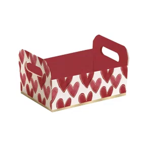 CESTA PAPEL CAIXOTE GDE 25X19X9,5 CM DIVERSAS ESTAMPAS CROMUS