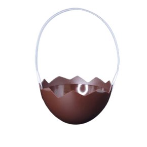 Cesta Para Ovos Páscoa Marrom FestPlastik