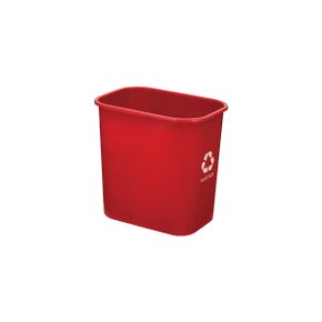 Cesto P/ Lixo Reciclável Vermelho Plástico 12,5L Waleu