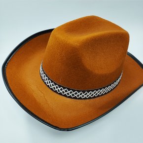 Chapeu Country Feltro Tamanho Unico Marrom Claro Yoss